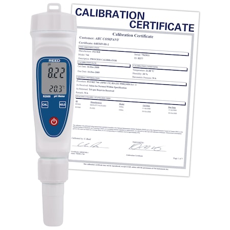 Reed Instruments REED R3500 pH Meter, includes ISO Certificate R3500-NIST